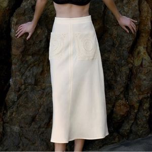 Crochet midi skirt